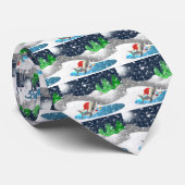 Christmas Shark Krawatte (Gerollt)