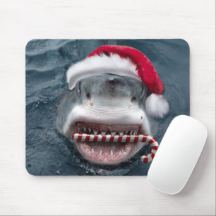 Christmas Shark Mousepad