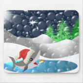Christmas Shark Mousepad (Vorne)