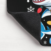 Christmas Shark Santa Hat Wrapped Lights Holiday S Mousepad (Ecke)
