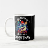 Christmas Shark Santa Hat Xmas Santa Jaws Funny Sh Kaffeetasse (Links)