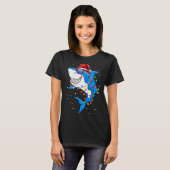 Christmas Shark Shirt Xmas Funny Santa Shark  (Vorne ganz)