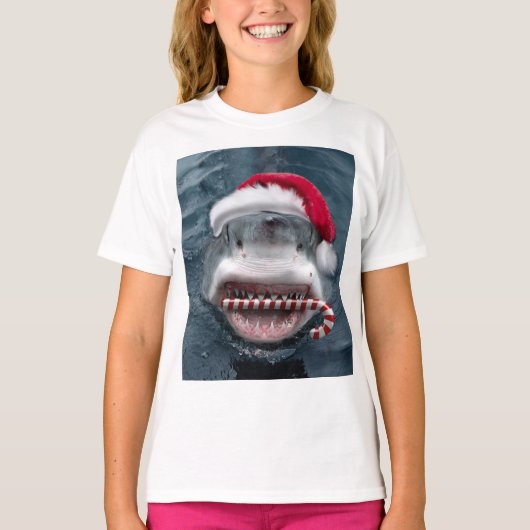Christmas Shark T-Shirt (Vorderseite)