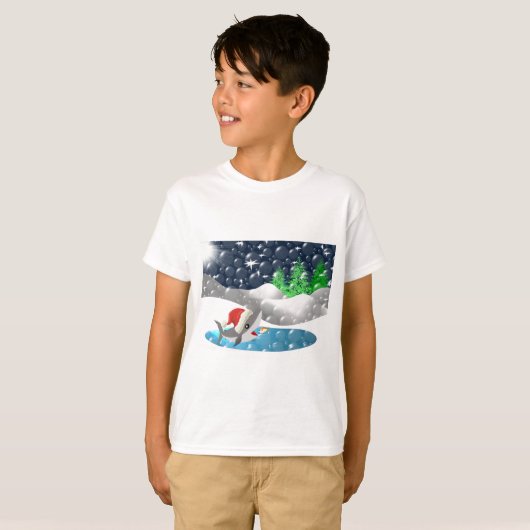 Christmas Shark T-Shirt (Vorne ganz)