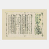 Christmas Sheet Music Melody | Geschenkwrap Geschenkpapier Set (Vorderseite)