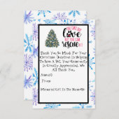 Christmas Shelter Fundraiser RSVP Karte (Vorne/Hinten)