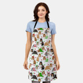 Christmas Sheltie Shetland Sheepdog Schürze (Getragen)