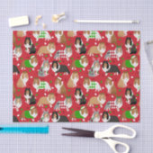 Christmas Sheltie Shetland Sheepdog Seidenpapier (Handwerk)