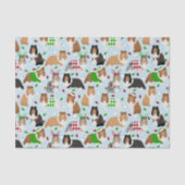 Christmas Sheltie Shetland Sheepdog Tissue Paper Seidenpapier (Vorderseite)