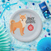 Christmas Shiba Inu Pappteller (Party)