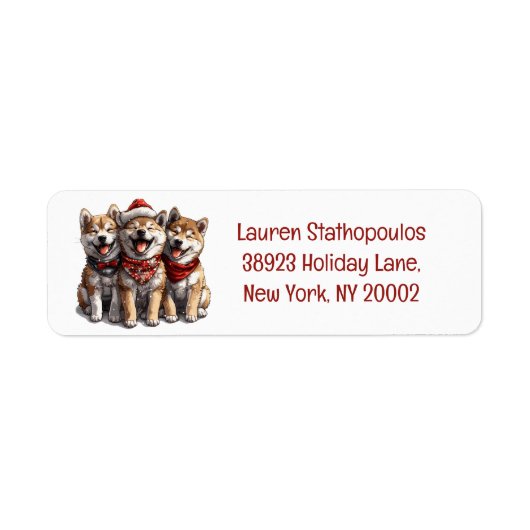 Christmas Shiba Inu Santa Dogs (Vorne)
