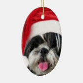 Christmas Shih Tzu Dog Keramik Ornament (Rechts)