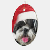 Christmas Shih Tzu Dog Keramik Ornament (Links)