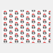 Christmas Shih Tzu Dog Weihnachtsmannmütze Geschenkpapier Set (Vorderseite 2)