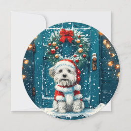 Christmas Shih Tzu Dogs Feiertagskarte