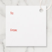 Christmas Shih Tzu Dogs Geschenkanhänger (Rückseite)