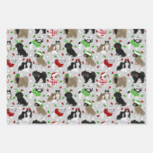 Christmas Shih Tzu Dogs Geschenkpapier Set (Vorderseite 3)