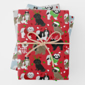 Christmas Shih Tzu Dogs Geschenkpapier Set (Beispiel)