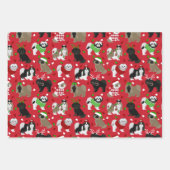 Christmas Shih Tzu Dogs Geschenkpapier Set (Vorderseite)