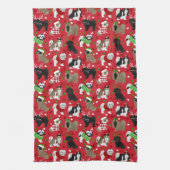 Christmas Shih Tzu Dogs Geschirrtuch (Vertikal)