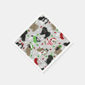 Christmas Shih Tzu Dogs Napkins Serviette (Ecke)