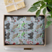 Christmas Shih Tzu Dogs Tissue Paper Seidenpapier (Geschenk)