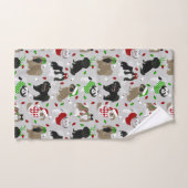 Christmas Shih Tzu Hunde Badetuch Set (Handtuch)