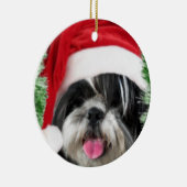 Christmas Shih Tzu Keramikornament (Rechts)