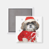 Christmas Shih Tzu Magnets Magnet (Vorderseite/Rückseite)