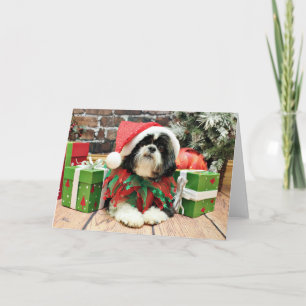 Christmas - Shih Tzu - Riley Feiertagskarte