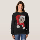 Christmas Shih Tzu Sweatshirt (Vorne ganz)