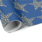 Christmas Shiny Stars Geschenkpapier (Rolleneckpunkt)