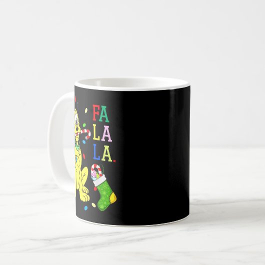Christmas Shirt Cute La Fa Fa Swea  Kaffeetasse (Vorderseite Links)