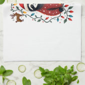 Christmas Shirt for Sloth Lover Gift Santa Buffalo Geschirrtuch (Gefaltet)