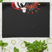 Christmas Shirt for Sloth Lover Gift Santa Buffalo Geschirrtuch (Gefaltet)