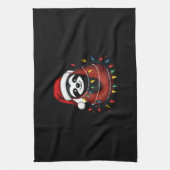 Christmas Shirt for Sloth Lover Gift Santa Buffalo Geschirrtuch (Vertikal)