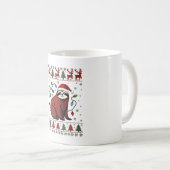 Christmas Shirt for Sloth Lover Gift Santa Buffalo Kaffeetasse (VorderseiteRechts)
