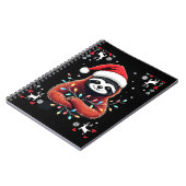 Christmas Shirt for Sloth Lover Gift Santa Buffalo Notizblock (Linke Seite)