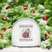 Christmas Shirt for Sloth Lover Gift Santa Buffalo Schneekugeln (Weihnachten)