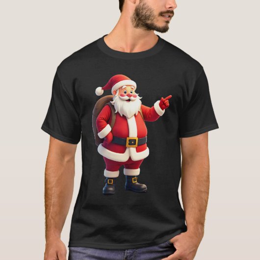 Christmas Shirts for Boys Kids Dabbing Santa Xmas  (Vorderseite)