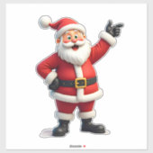 Christmas Shirts for Boys Kids Dabbing Santa Xmas Aufkleber (Blatt)