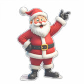 Christmas Shirts for Boys Kids Dabbing Santa Xmas Aufkleber (Vorderseite)