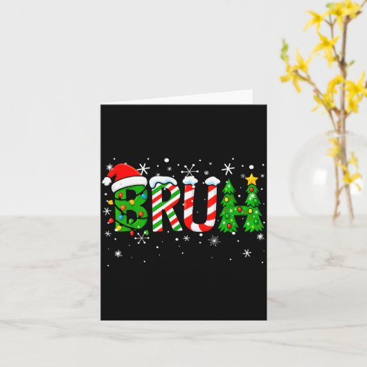 Christmas Shirts For Kids Boys Bruh Funny Christma Karte (Gelbe Blume)