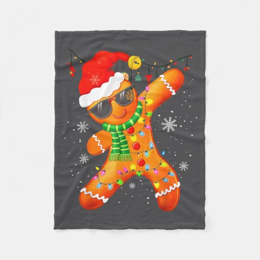 Christmas Shirts Kids Boys Toddler Gingerbread Xma Fleecedecke (Vorderseite)
