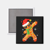 Christmas Shirts Kids Boys Toddler Gingerbread Xma Magnet (Vorderseite/Rückseite)