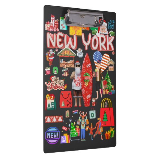 Christmas Shopping Klemmbrett (Rechts)