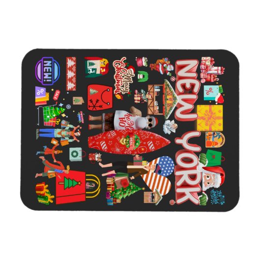 Christmas Shopping Magnet (Horizontal)