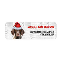 Christmas Shorthair Pointer Dog Rücksendeadresse