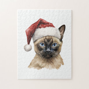 Christmas Siamese Cat Puzzle