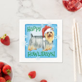 Christmas Silky Terrier Napkins Serviette (Beispiel)